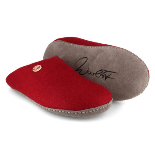 WoolFit Tibet | Guest Slippers with Leather Sole