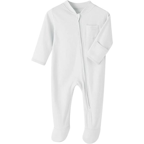 Baby Kids Sleep and Play Baby Cotton Sleeper Zip Front Footed Pajamas 0-12 Month