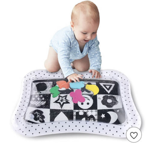 The Peanutshell Montessori Tummy Time Water Play Mat, High Contrast Baby Toy