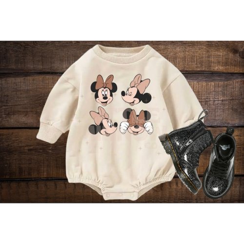 Girl Mouse Expressions Sweatshirt Bubble Tshirt Romper - Etsy