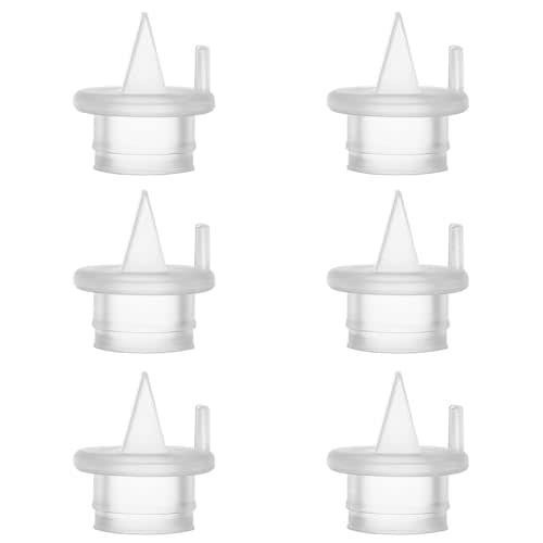 6pcs Duckbill Valves Compatible with Zomee Z1/Z2/BabyBuddha/NCVI 8782/8780/Motif Twist Breast Pump Replacement Pump Accessories