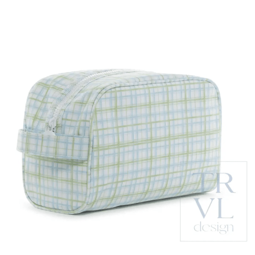 TRVL Dopp Bag - Classic Plaid Green
