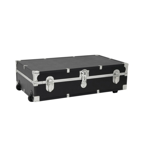 Seward Under the Bed 31" Trunk with Wheels & Lock, Black