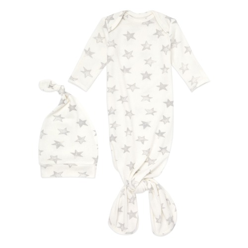 aden + anais star newborn gown + hat set