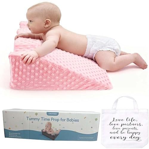 Nursing Reflux Prop for Infant,Baby Colic & Gas Relief,Memory Foam Nursery Support with Reusable Bag & Colorbox [Upgrade],Baby Tummy Time Prop for Neck and Shoulder Strength Growth, Baby Product Gift
