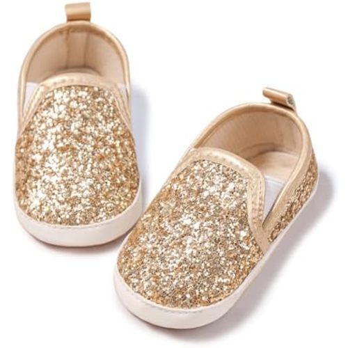 KIDSUN Infant Baby Boys Girls Sneaker Leather Soft Sole Anti-Slip Newborn Toddler White Casual Shoes First Walker Crib Shoes