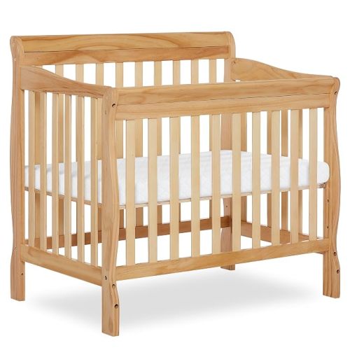 Dream On Me 4-in-1 Mini Baby Crib for Small Spaces, Aden, White