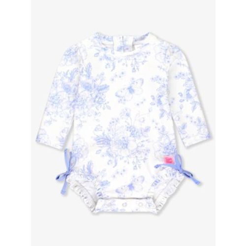 Floral Long Sleeve One Piece Rash Guard