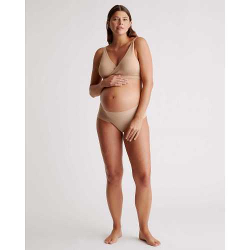 Seamless Crossover Nursing & Lounge Bra (2-pack) in Sand