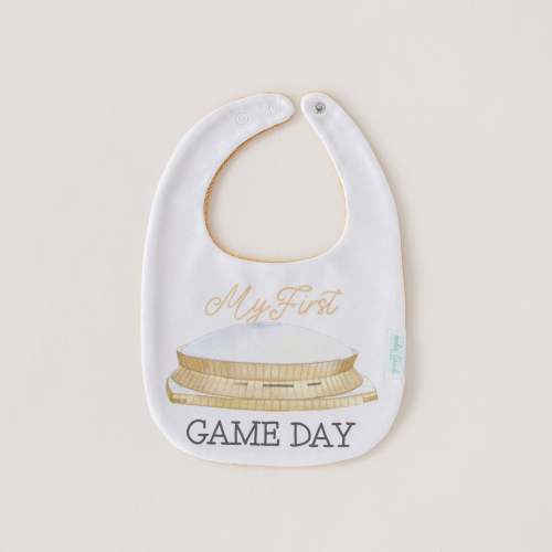 Nola Tawk Saints My First Game Day Organic Cotton Bib