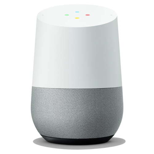 Google Home Smart Speaker - Voice-Activated Assistant with High-Performance Streaming, Light Grey & White