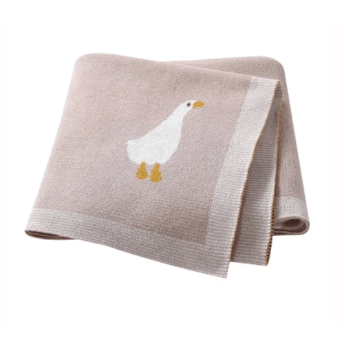 Goose Knitted Blanket