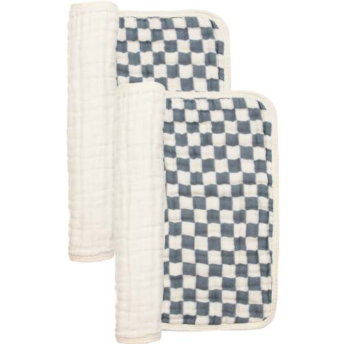 Cloud Muslin™ Burp Cloth 2 Pack - Miles/Cream
