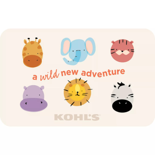 Wild New Adventures Gift Card / Kohls