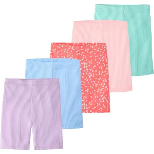 Garanimals Baby & Toddler Girl Bike Shorts, Size 0-6T, Multi-Pack