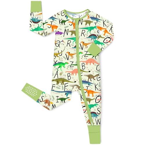 Bamboo Viscose Baby Convertible Footie Pajama, Zipper Pajamas for Baby Boys & Girls, Sleep & Play Footed