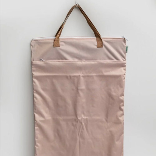 Large Zipper Hanging Wet Bag, Laundry Bag with Handles