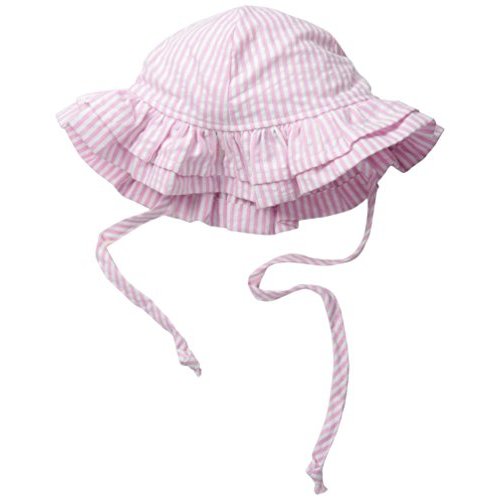 Flap Happy Baby Girls' UPF 50+ Double Ruffle Hat