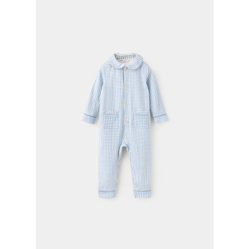 Gingham print onesie pajamas - Kids | MANGO USA
