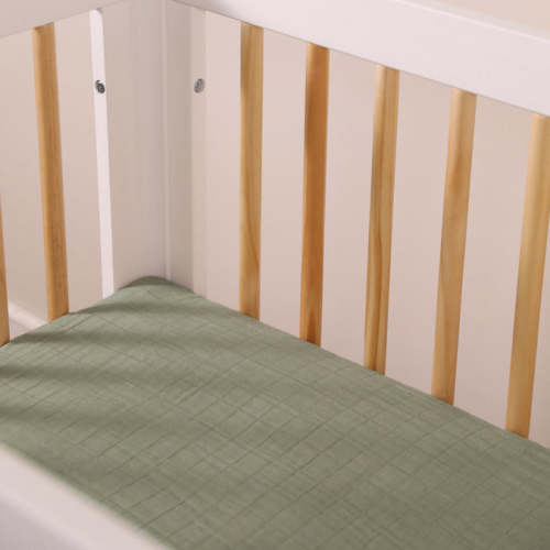 Babyletto Mini Crib Sheet in GOTS Certified Organic Muslin Cotton – DaVinci Baby
