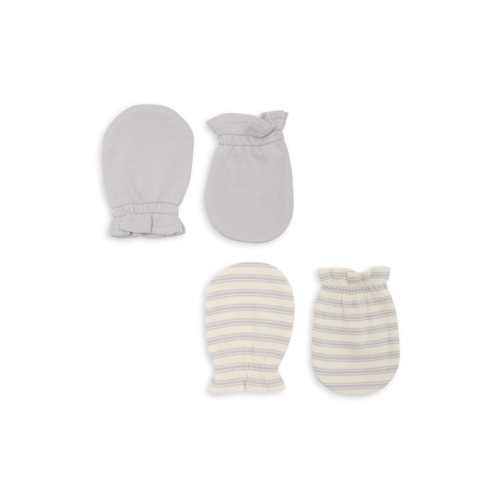 Assorted 2-Pack Organic Cotton No Scratch Mittens