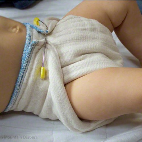 Cloth-eez Prefold Diapers - Organic Natural Unbleached newborn