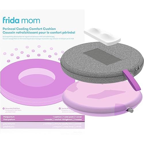 Frida Mom Donut Pillow Perineal Comfort Cushion with Cold Pack for Pain Relief, Postpartum Essentials