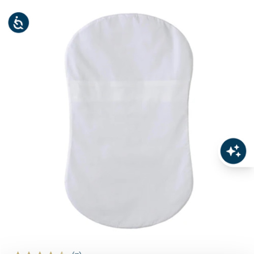 HALO - BassiNest Fitted Sheet 100% Cotton | White