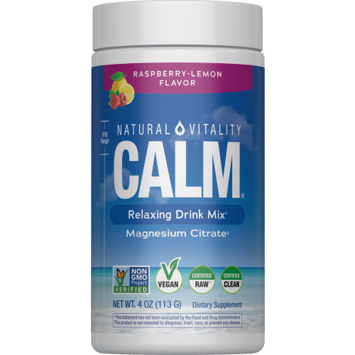 Natural Vitality Calm Magnesium Powder, Raspberry Lemon, 4 oz