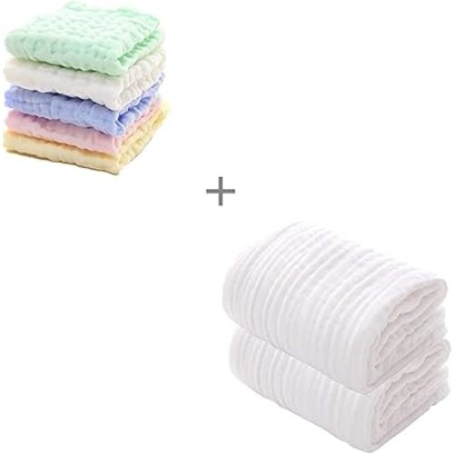 MUKIN Baby Washcloth and Baby Bath Towels