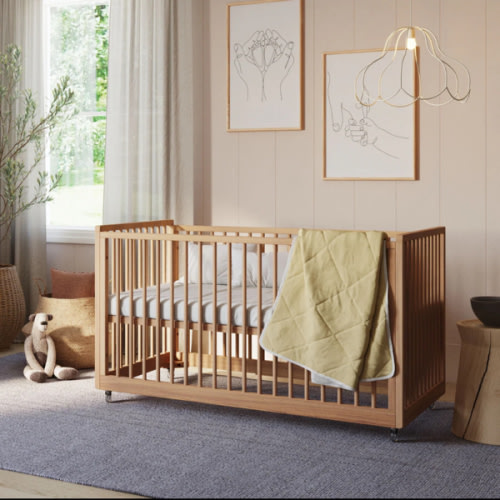 Cali Convertible Crib 4 in 1 in Hazelnut | Simply Nursery