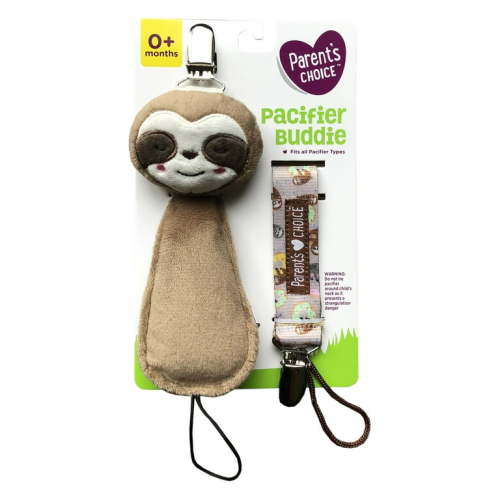 Parents Choice Paci Buddie Clip Sloth