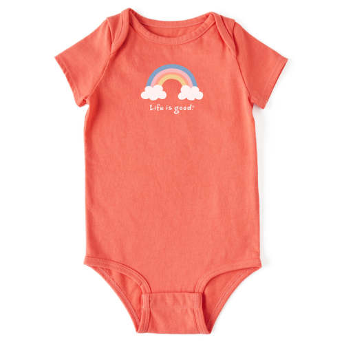 Baby Rainbow Short Sleeve Crusher Bodysuit | Shop Life is Good