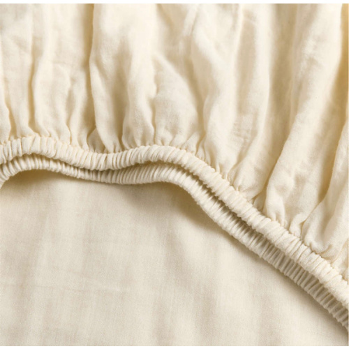 Supersoft Undyed 100% Organic Cotton Gauze Baby Crib Fitted Sheet