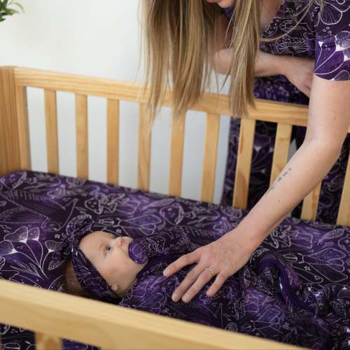 Whimsy Haze Crib Sheet – Lama Littles