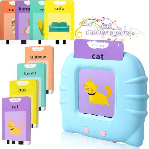Toddler Talking Flash Cards for Kids with 224 Sight Words, Speech Therapy Autism Sensory Toys, Learning Educational Toddlers Toys for Boys and Girls Ages 1 2 3 4 5 Year Easter Basket Stuffers for Kid