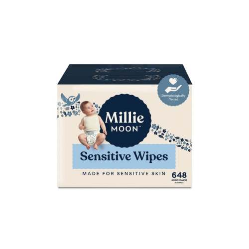 Millie Moon Sensitive Wipes Jumbo Box (648 ct)