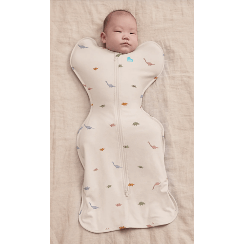 Swaddle Up™ 1.0 TOG Cotton Cream Dino Snore