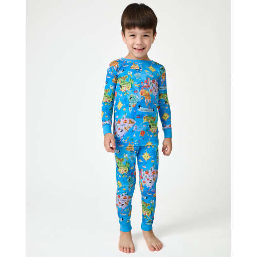 Around The World Two-Piece Pajama Set - Little Sleepies