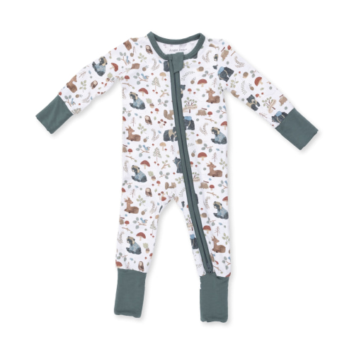Southern Woodland Animals Green - Convertible Romper – Angel Dear