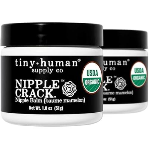Organic Nipple Cream, Nipple Crack Lanolin Free Nipple Butter (2 Pack), Balm for Breastfeeding Mothers, No Need to Wash Off, Safe for Baby and Mama