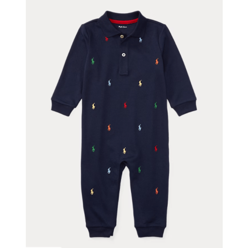 Cotton Interlock Coverall | One-Pieces Baby | Ralph Lauren