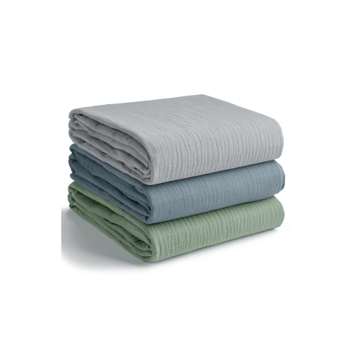 100% Cotton Muslin Swaddle Blankets Pack of 3