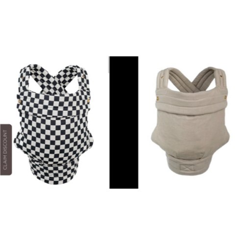 The Monarch Carrier - Ebony Check OR Stone sage