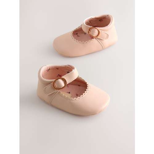 Pink Mary Jane Baby Shoes (0-24mths)
