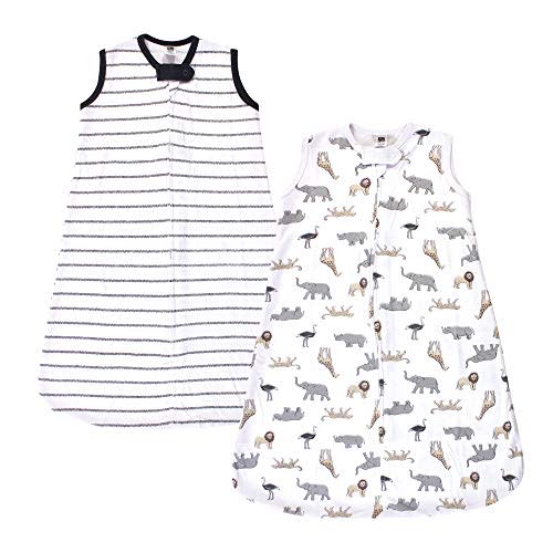 Hudson Baby Unisex BabyCotton Sleeveless Wearable Sleeping Bag, Sack, Blanket