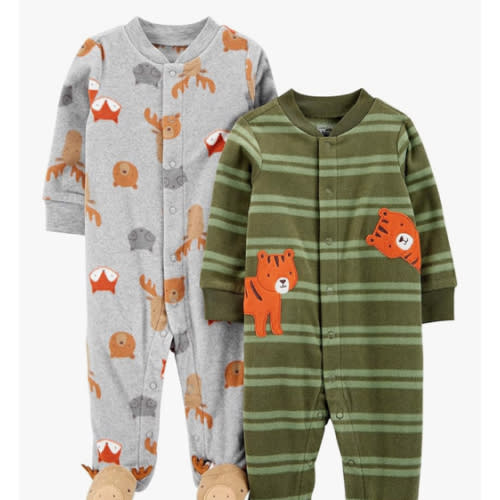 Simple Joys by Carter's baby-boys 2-pack Fleece Footed Sleep and PlayBaby and Toddler Sleepers