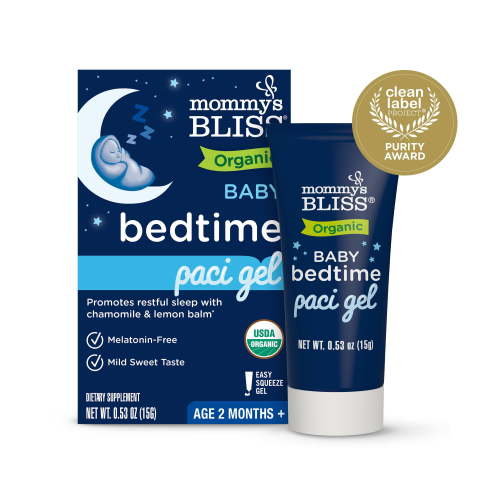 Mommy's Bliss Organic Bedtime Paci Gel, Chamomile and Lemon Balm for Restful Sleep, 0.53 oz