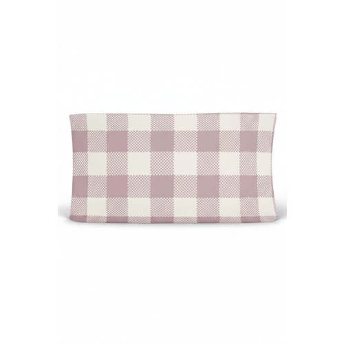 Big Check Changing Pad Cover | Rosy