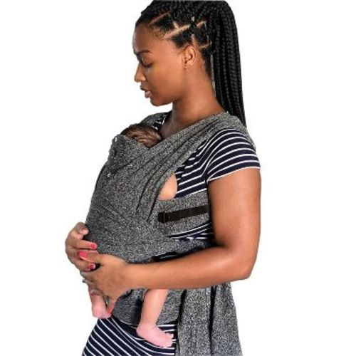 Boppy ComfyFit Adjust Baby Carrier - Heathered Gray: Spandex, 8-35 lbs Capacity, Facing-In & Out Front Carrier